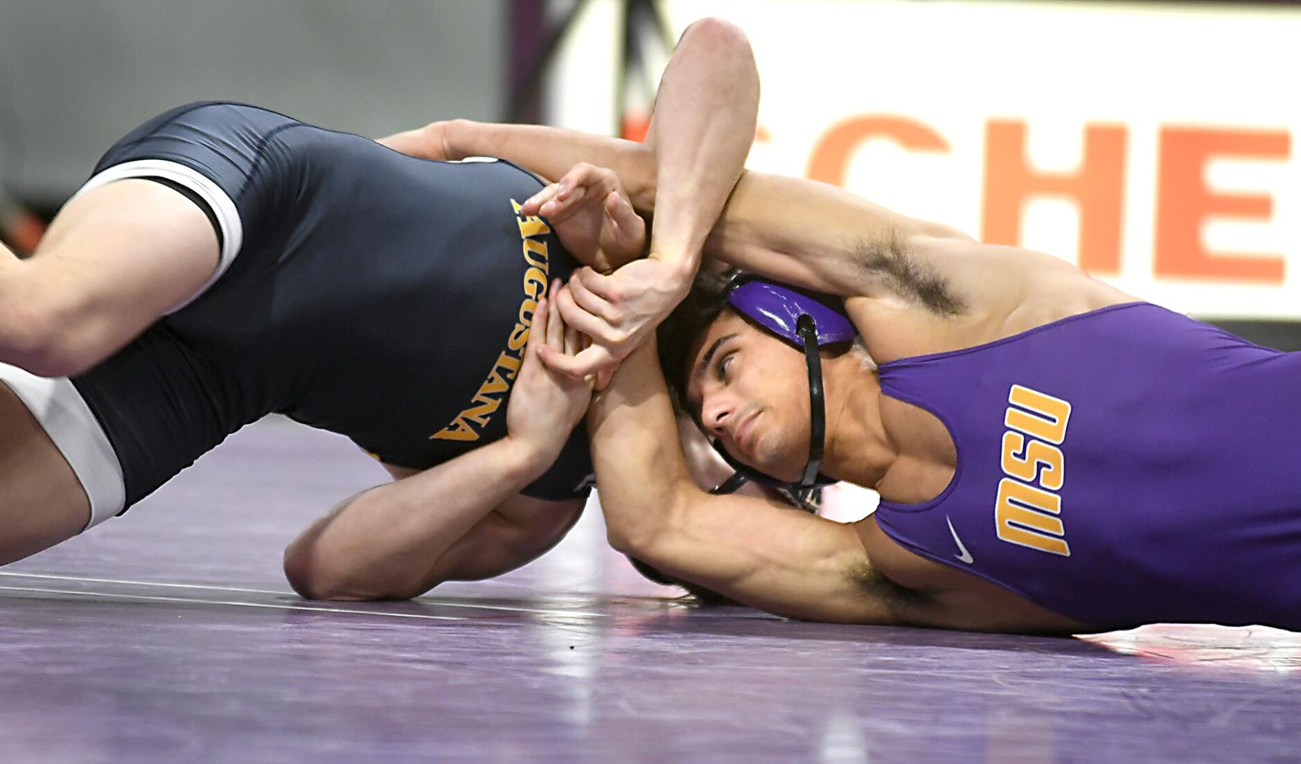MSU wrestling v. Augustana 1